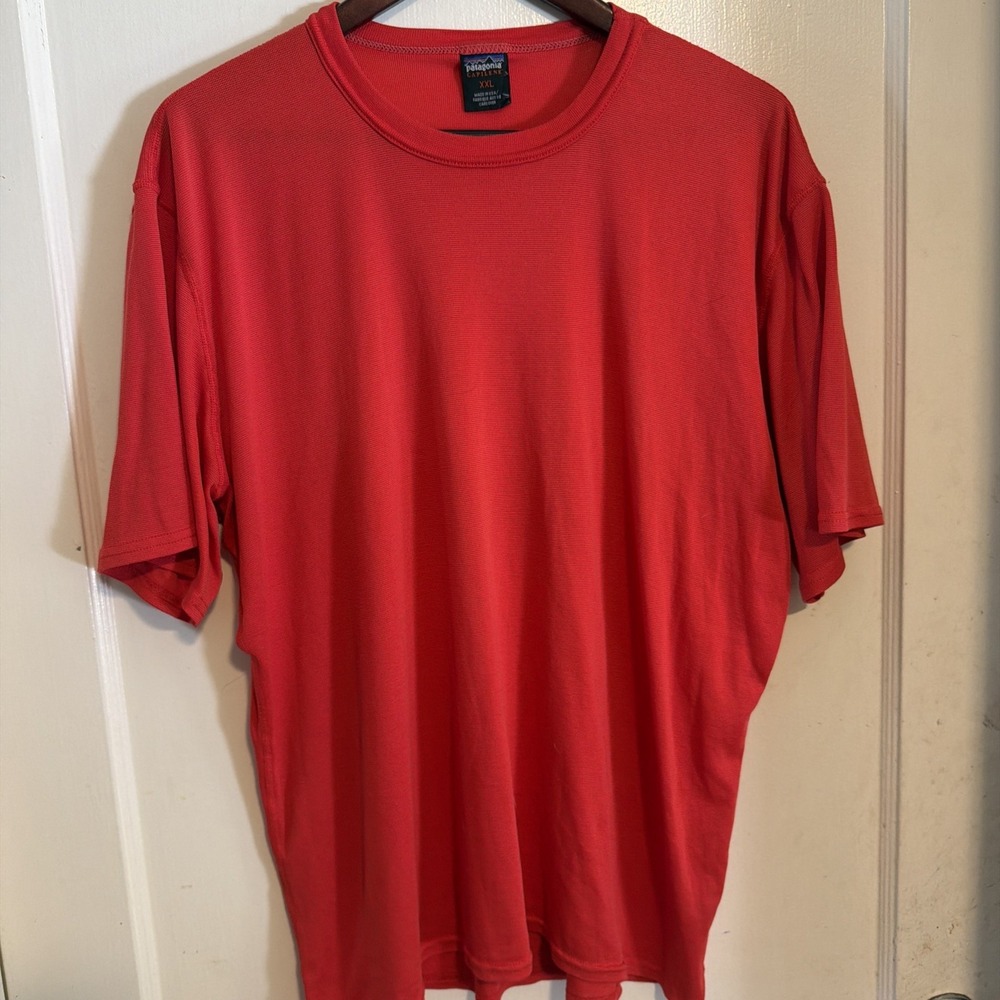 Vintage Patagonia Capilene Shirt Mens XXL Red Made in USA Base Layer Tee
